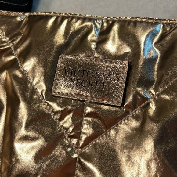 Victoria Secret Golden Bronze Spacious Tote Bag. NWOT - Picture 3 of 4